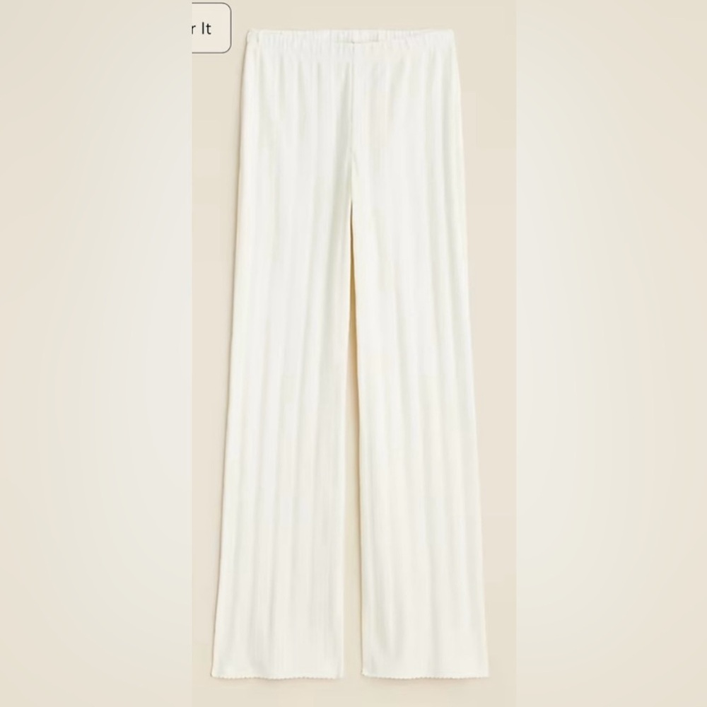 J. Crew Cream Pajama Pants